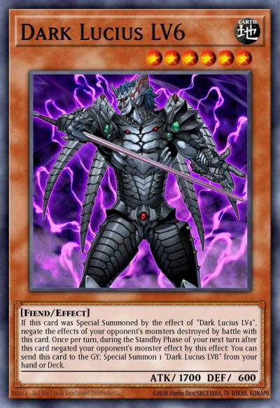 Dark Lucius LV6 Rare CDIP-EN010 Cyberdark Impact Yugioh card