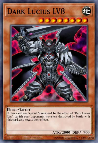 Dark Lucius LV8 Ultimate Rare CDIP-EN011 Cyberdark Impact Yugioh card