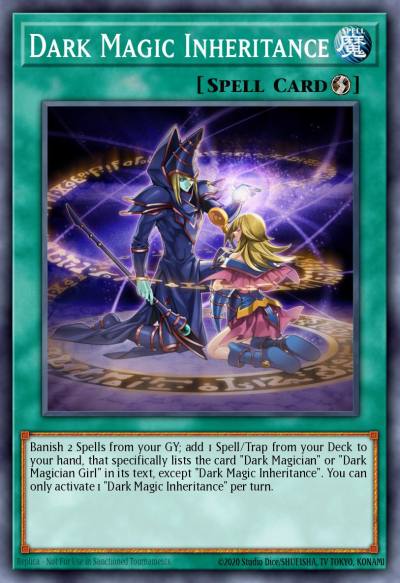 Dark Magic Inheritance Common LEDD-ENA18 Legendary Dragon Decks Yugioh card