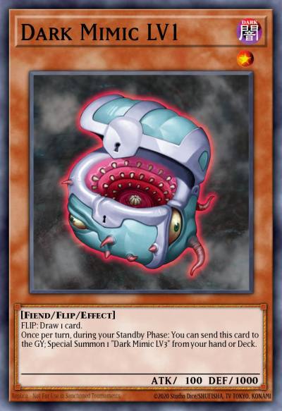 Dark Mimic LV1 Common DR3-EN009 Dark Revelation Volume 3 Yugioh card