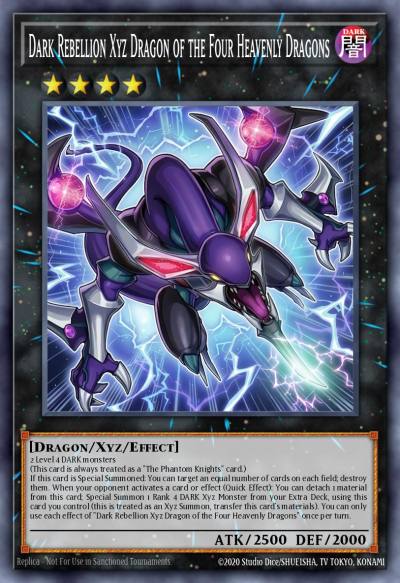 Dark Rebellion Xyz Dragon of the Four Heavenly Dragons Grand Master Rare MAMS-EN015 Magnificent Maestros Yugioh card