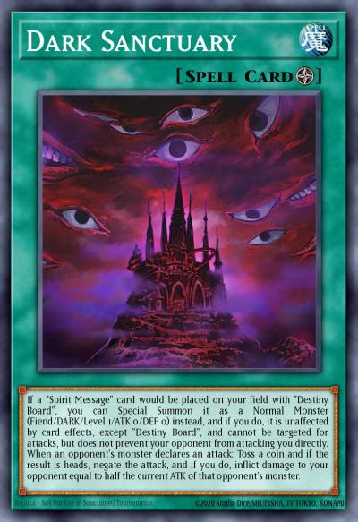 Dark Sanctuary Ultra Rare DPRP-EN011 Duelist Pack Rivals of the Pharaoh Yugioh card
