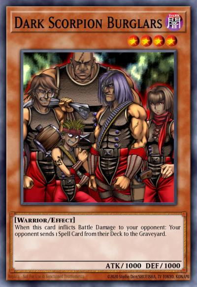 Dark Scorpion Burglars Common DB2-EN227 Dark Beginning 2 Yugioh card
