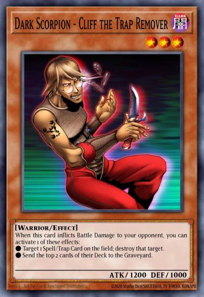 Dark Scorpion - Cliff the Trap Remover Common DR1-EN133 Dark Revelation Volume 1 Yugioh card