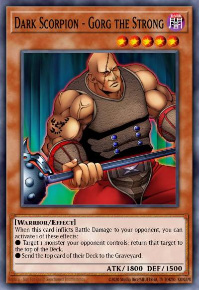 Dark Scorpion - Gorg the Strong Common DCR-060 Dark Crisis Yugioh card