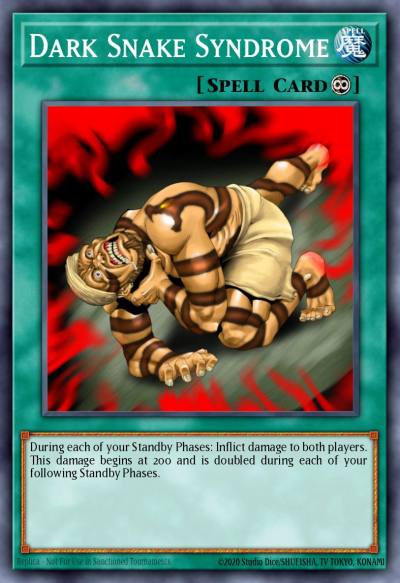 Dark Snake Syndrome Common DR1-EN035 Dark Revelation Volume 1 Yugioh card