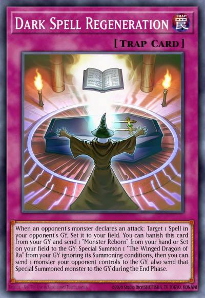 Dark Spell Regeneration Secret Rare BLAR-EN001 Battles of Legend Armageddon Yugioh card