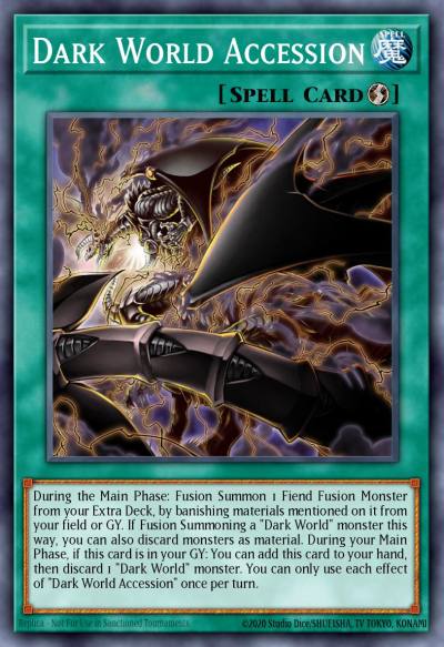 Dark World Accession Ultra Rare SR13-EN042 Structure Deck Dark World Yugioh card