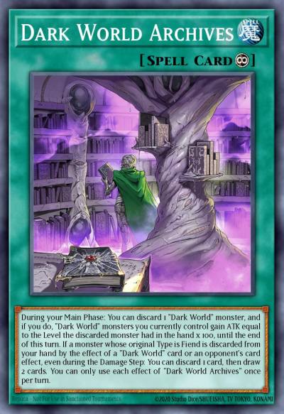 Dark World Archives Ultra Rare SR13-EN026 Structure Deck Dark World Yugioh card