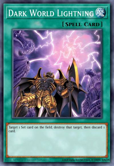 Dark World Lightning Super Rare CP03-EN005 Champion Pack Game Three Yugioh card