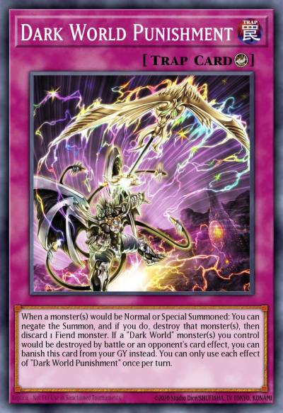 Dark World Punishment Super Rare SR13-EN033 Structure Deck Dark World Yugioh card