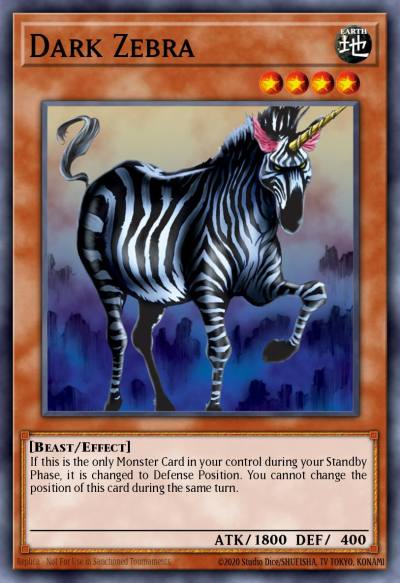 Dark Zebra Common MRL-084 Magic Ruler Yugioh card