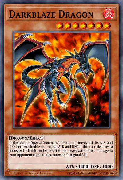 Darkblaze Dragon Common SDRL-EN002 Rise of the Dragon Lords Structure Deck Yugioh card