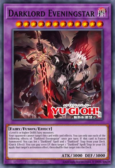 Darklord Eveningstar Secret Rare BPRO-EN036 Burst Protocol Yugioh card