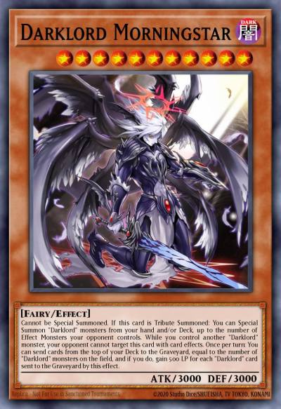 Darklord Morningstar Rare MZMU-EN083 Maze of Muertos Yugioh card