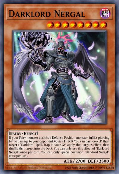 Darklord Nergal Common MP21-EN119 2021 Tin of Ancient Battles Yugioh card