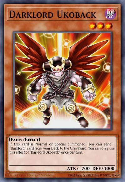 Darklord Ukoback Super Rare MZMU-EN076 Maze of Muertos Yugioh card