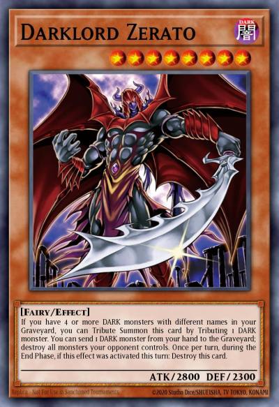 Darklord Zerato Mosaic Rare BP02-EN060 Battle Pack 2 War of the Giants Yugioh card