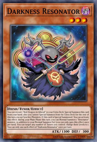 Darkness Resonator Super Rare BLZD-EN001 Blazing Dominion Yugioh card