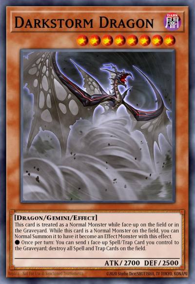Darkstorm Dragon Super Rare ORCS-EN037 Order of Chaos Yugioh card