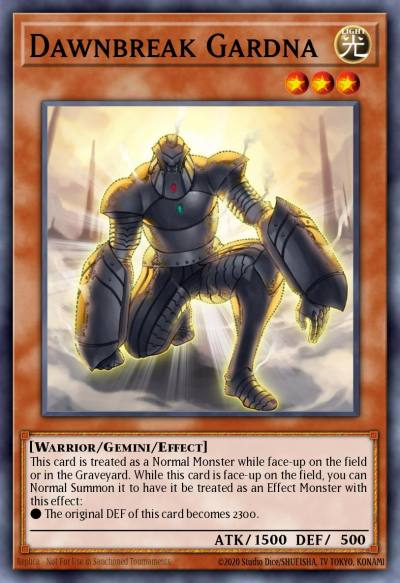 Dawnbreak Gardna Common TAEV-EN024 Tactical Evolution Yugioh card