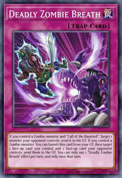 Deadly Zombie Breath Super Rare MZMU-EN010 Maze of Muertos Yugioh card