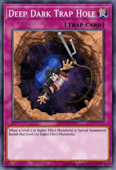 Deep Dark Trap Hole Rare MAZE-EN067 Maze of Memories Yugioh card