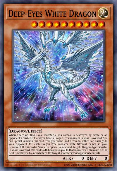 Deep-Eyes White Dragon Ultra Rare MVP1-EN005 Yu-Gi-Oh! The Dark Side of Dimensions Movie Pack Yugioh card