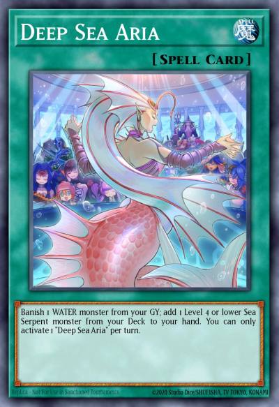 Deep Sea Aria Super Rare MP21-EN076 2021 Tin of Ancient Battles Yugioh card