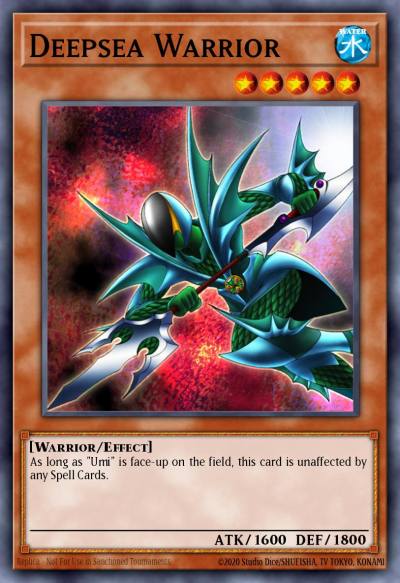 Deepsea Warrior Common DB1-EN193 Dark Beginning 1 Yugioh card