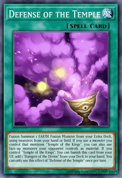 Defense of the Temple New MZTM-EN007 Maze of the Master Yugioh card