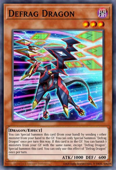 Defrag Dragon Common FLOD-EN011 Flames of Destruction Yugioh card
