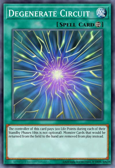 Degenerate Circuit Rare CDIP-EN047 Cyberdark Impact Yugioh card