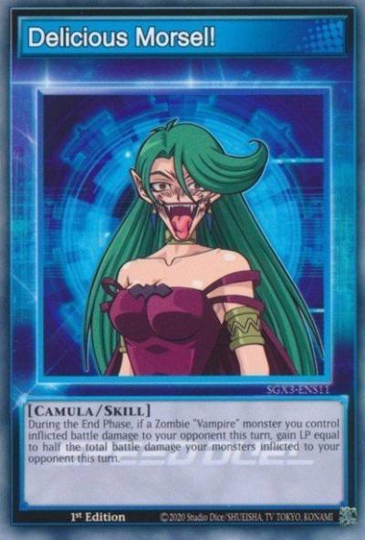 Delicious Morsel Common SGX3-ENS11 Speed Duel GX Duelists of Shadows Yugioh card
