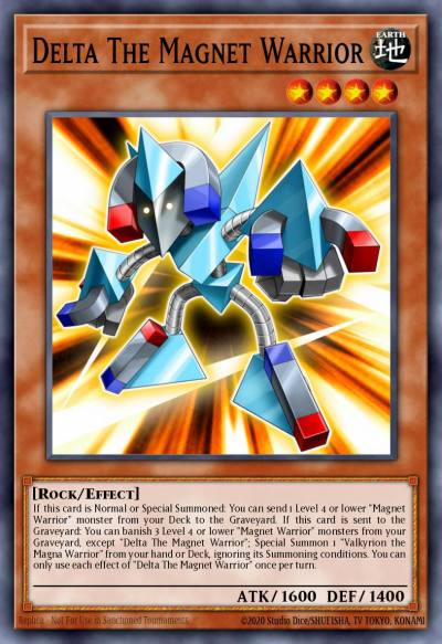 Delta The Magnet Warrior Rare MZMU-EN085 Maze of Muertos Yugioh card