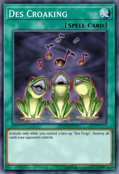 Des Croaking Common CRV-EN042 Cybernetic Revolution Yugioh card