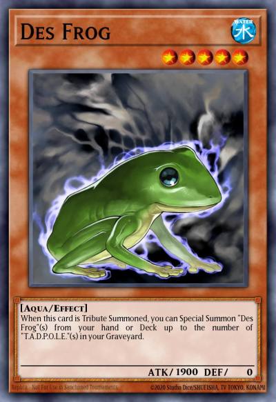 Des Frog Common CRV-EN026 Cybernetic Revolution Yugioh card