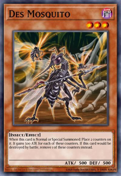 Des Mosquito Common BP02-EN076 Battle Pack 2 War of the Giants Yugioh card