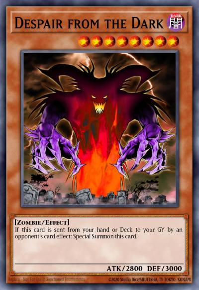 Despair from the Dark Short Print DCR-023 Dark Crisis Yugioh card