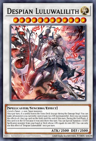 Despian Luluwalilith Prismatic Secret Rare MP24-EN085 25th Anniversary Tin Dueling Mirrors Yugioh card