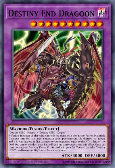 Destiny End Dragoon Super Rare DESO-EN013 Destiny Soldiers Yugioh card