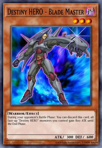 Destiny HERO - Blade Master Common DP05-EN008 Duelist Pack Aster Phoenix Yugioh card