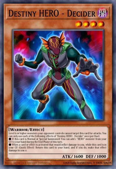 Destiny HERO - Decider Secret Rare DESO-EN003 Destiny Soldiers Yugioh card