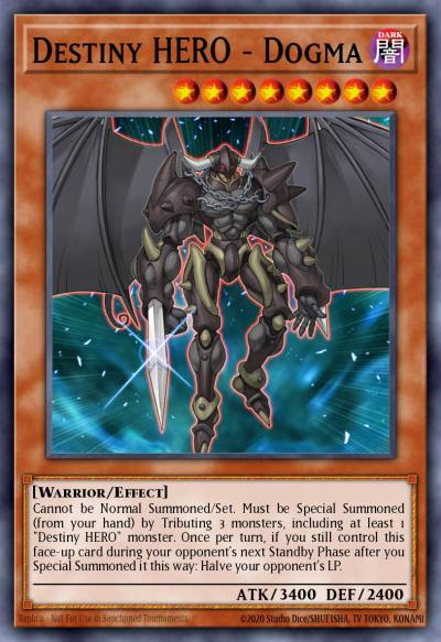 Destiny HERO - Dogma Super Rare DESO-EN011 Destiny Soldiers Yugioh card