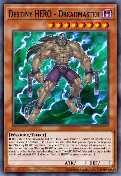 Destiny HERO - Dreadmaster Rare DR04-EN184 Dark Revelation Volume 4 Yugioh card