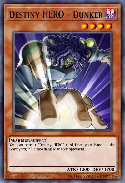 Destiny HERO - Dunker Common LCGX-EN135 Legendary Collection 2 The Duel Academy Years Mega Pack Yugioh card