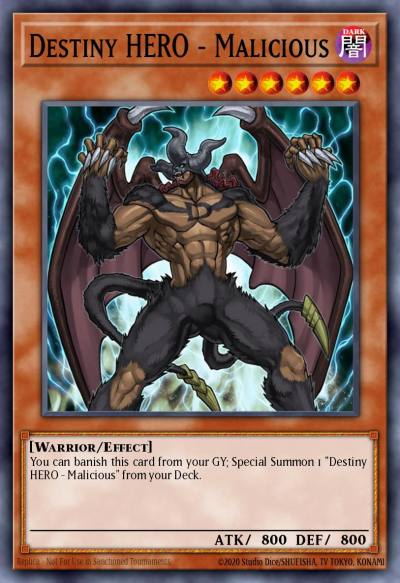 Destiny HERO - Malicious Ultra Rare BLC1-EN030 Battles of Legend Chapter 1 Yugioh card