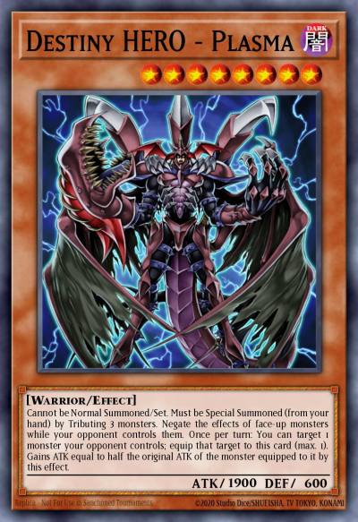 Destiny HERO - Plasma Secret Rare CT04-EN003 Collectible Tins 2007 Wave 1 Yugioh card