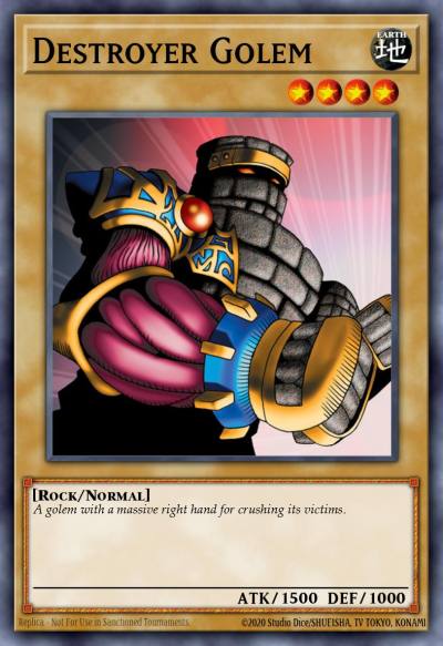 Destroyer Golem Common MRD-040 Metal Raiders Yugioh card