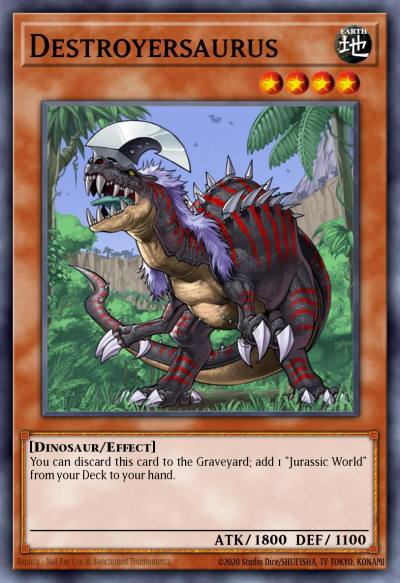 Destroyersaurus Rare FOTB-EN017 Force of the Breaker Yugioh card